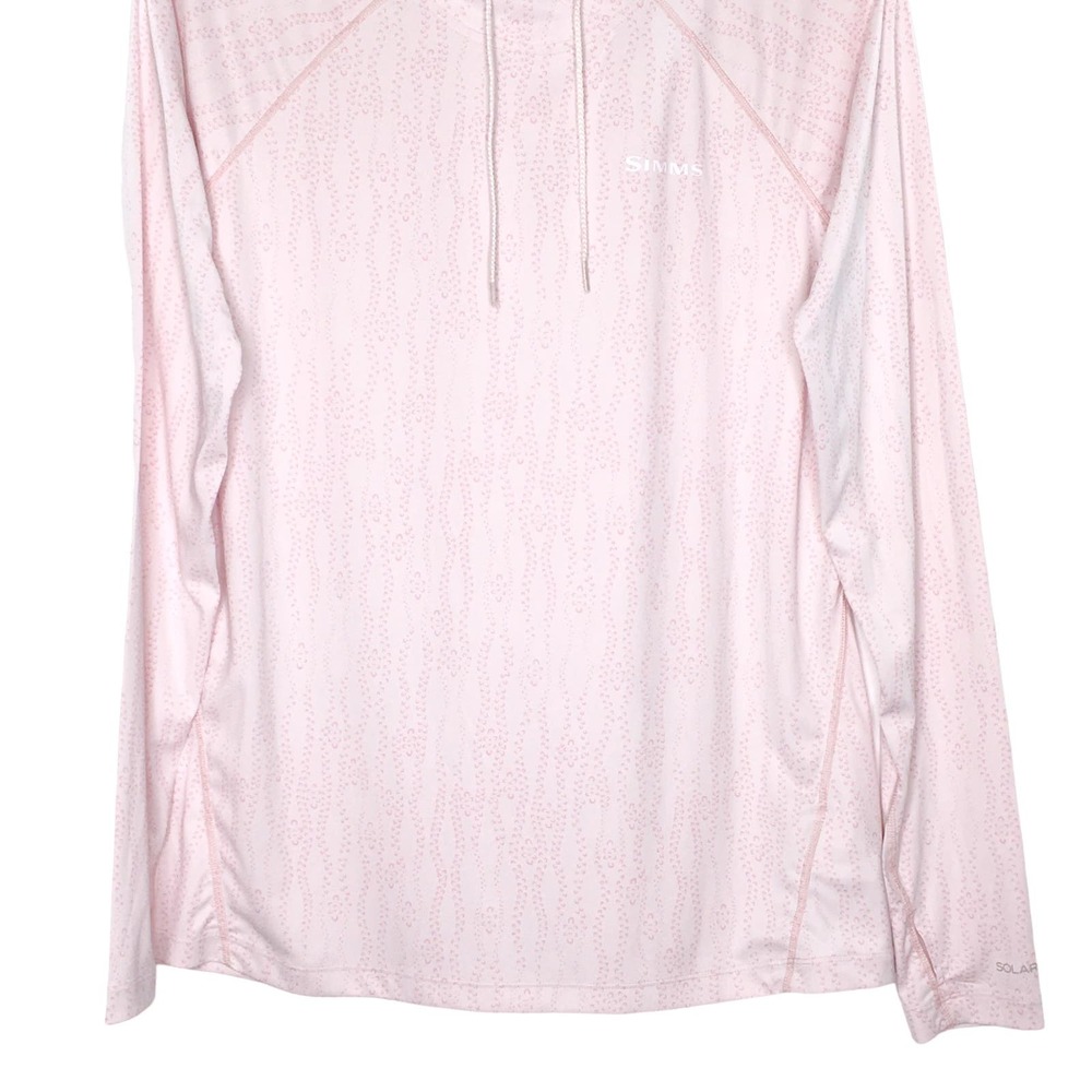 Simms Light Pink Hooded Performance Pullover - Picture 3 of 11